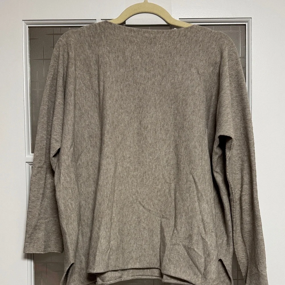 Star Embellished Beige Sweater